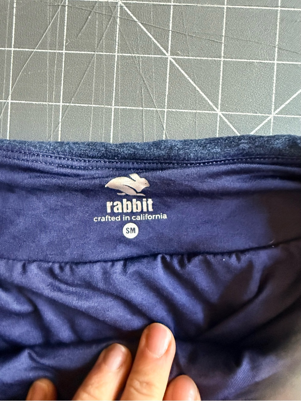 Rabbit Women’s Athletic Shorts - Hot Pink with Navy Waistband - Picture 3 of 4